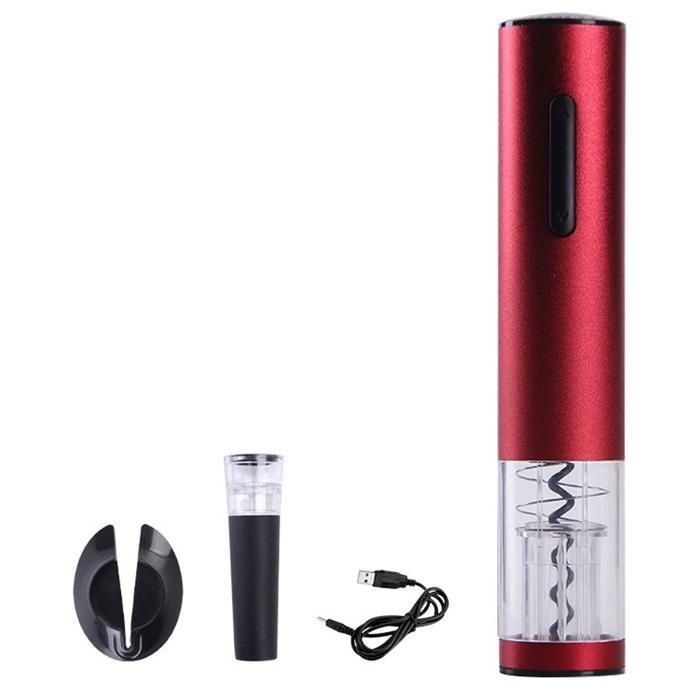 TD® Tire bouchon électrique professionnel rechargeable ouvre-bouteille vin rouge Décapsuleur automatique beau design ouverture rapid