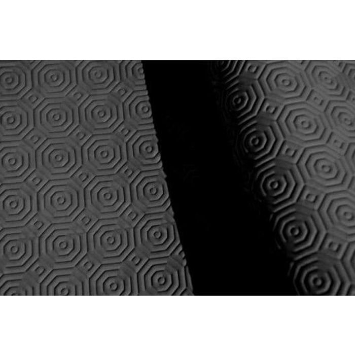 Sous Nappe PVC noir graphite effet bulgomme – Ovale 140 x 200 cm - Largeur 140 cm - Roulé sur Tube en Carton (sans Plis)