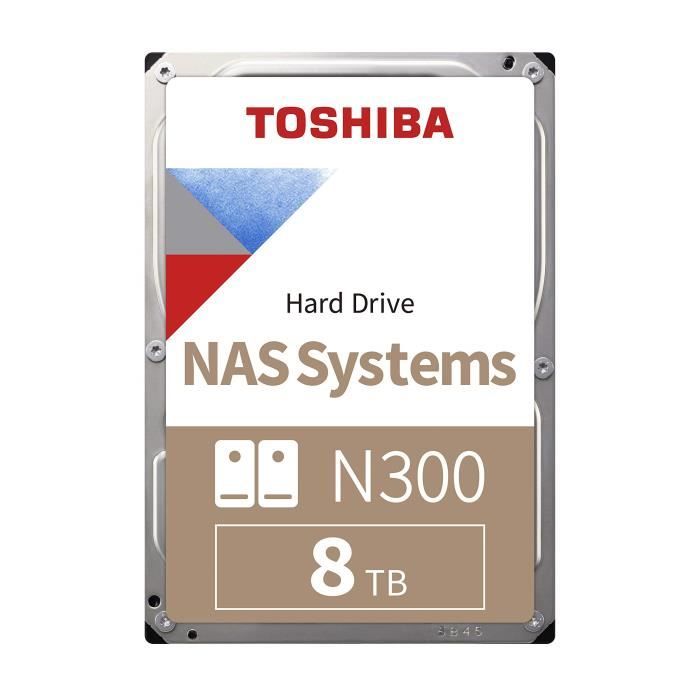 Toshiba N300 Disque Dur Nas - Disque Dur Interne 8 To - 35- Pouces - Disque Dur