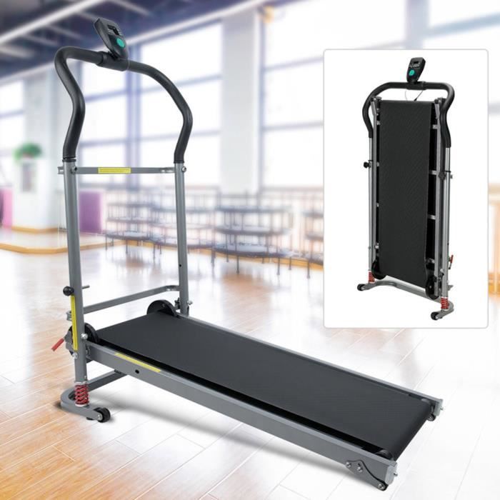 Tapis de marche - Tapis de course pliable Conception d'amortisseur Noir -Rui DA