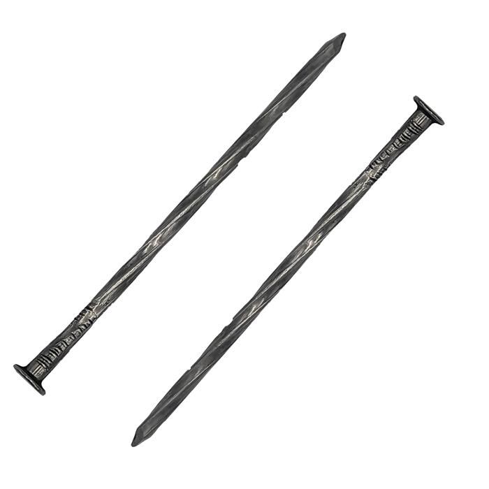 AERZETIX - Lot De 20 - Clou à Tête Plate Pointes - 4.6x130mmm - En