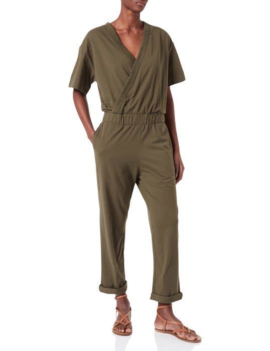 Combi pantalon plissée EDENA - Vert - - nu