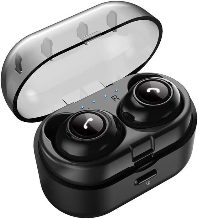 Écouteurs Bluetooth TWS Intra-auriculaires Sans Fil - Rechargeables, Noirs, Mini, Année 2022