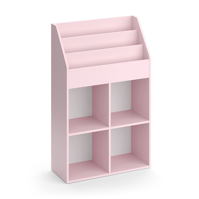 Étagère Tournante 360° - 5 Niveaux, Design Blanc, Rangement Salon/bureau, Facile à Monter