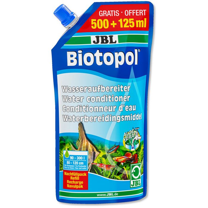 Conditionneur deau - JBL AQUA - Biotopol - Pour tortues deau et de marais - Couleur bleu