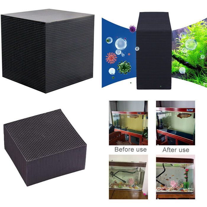 Meilleurs prix pour Filtre purificateur d'eau pour aquarium Cube Filtre Eco-Aquarium Filtration ultra forte Absorption 10X10X5CM