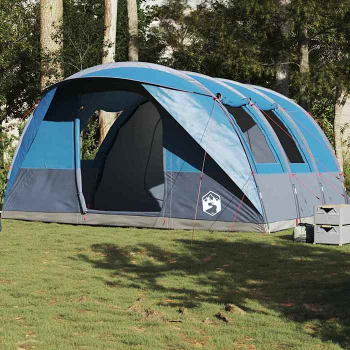 VidaXL Tente De Camping Dôme 4 Personnes Grise Et Orange