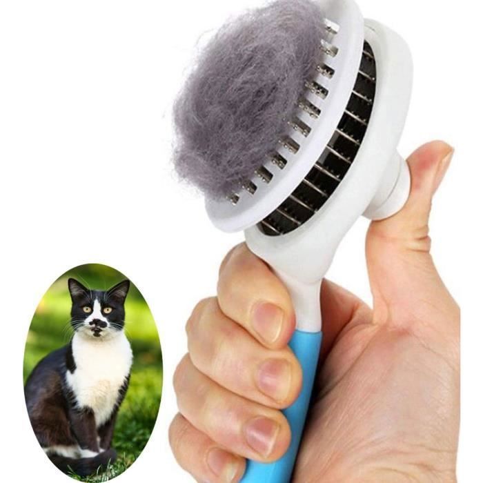 Comparer les prix de brosse chatBrosse chat auto-nettoyanteenlve les sous-poils mortsbrosse de massage forme ronde de chats chienspour BROSSE