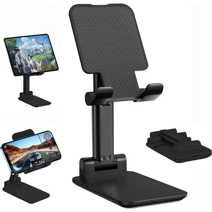 3 Supports De Téléphone En Forme De Lapin - Tige Télescopique - Adhésif Fort - Cadeaux Mignons