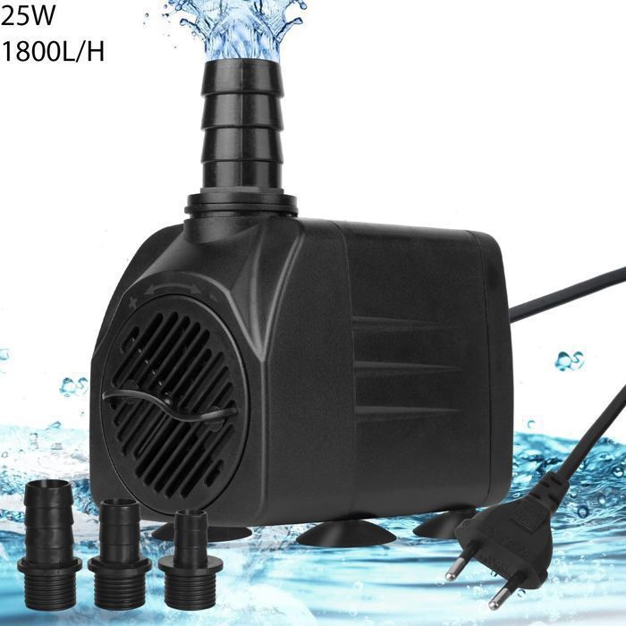 Comparer les prix de Mini pompe à eau (1800 L/H 25 W) pompe daquarium ultra silencieuse avec hub élevé pour aquarium bassin fontaine statues