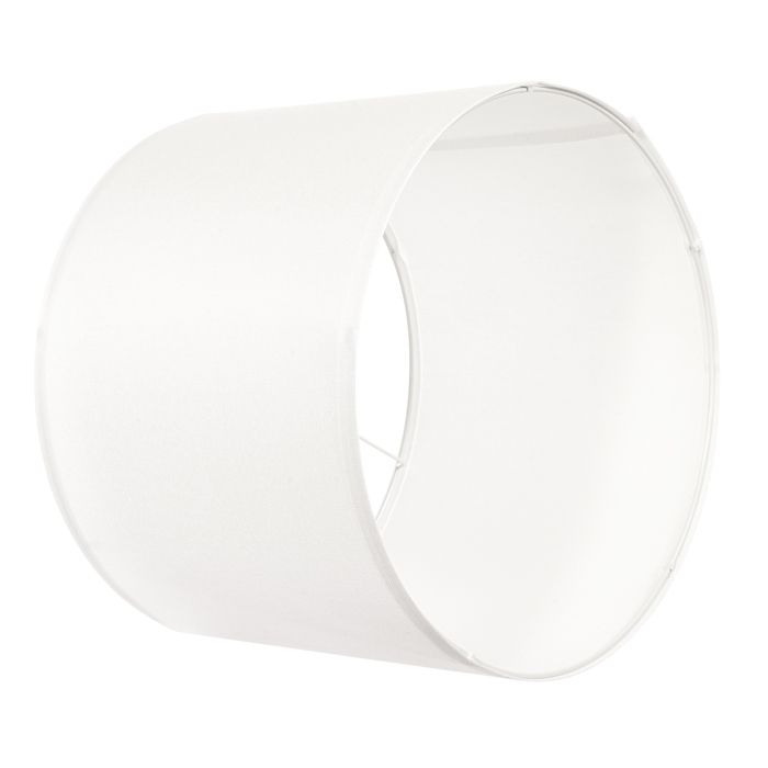 Abat-jour - DUOKU - Tambour - Lin blanc cassé - 2 pcs - 33x33x25 cm