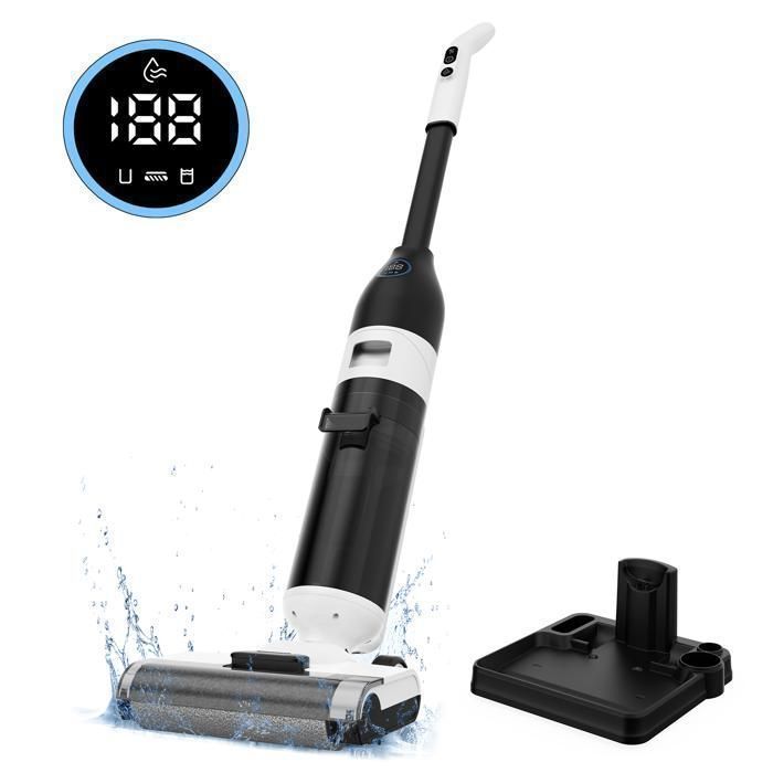 Aspirateur Laveur RedKey W12 SE Sans Fil, Sol Humide Et Sec, Désinfectant, Auto-nettoyant, 150W