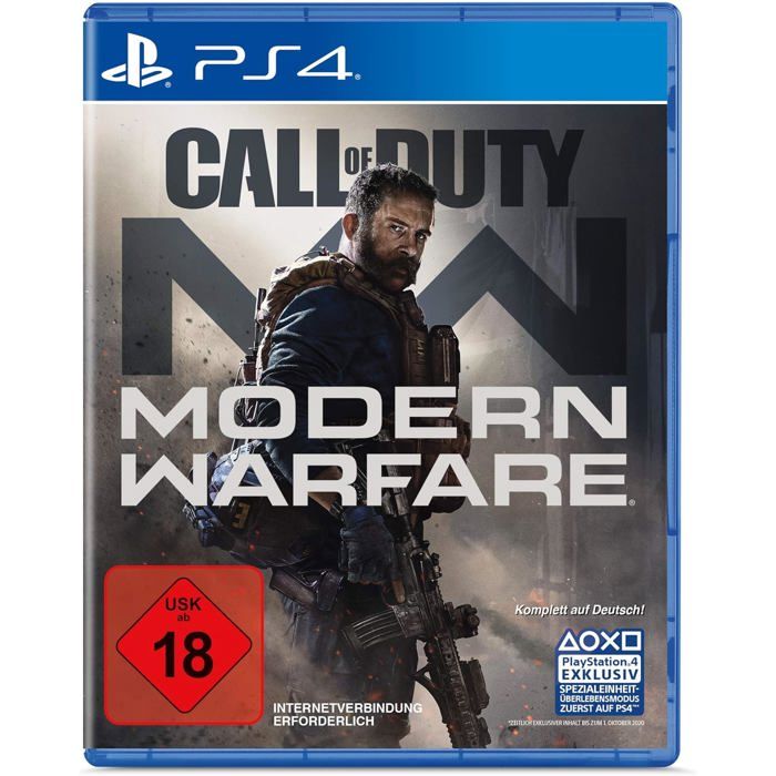 Jeu PS4 ACTIVISION Call of Duty: Modern Warfare Import allemand Édition standard Tir FPS