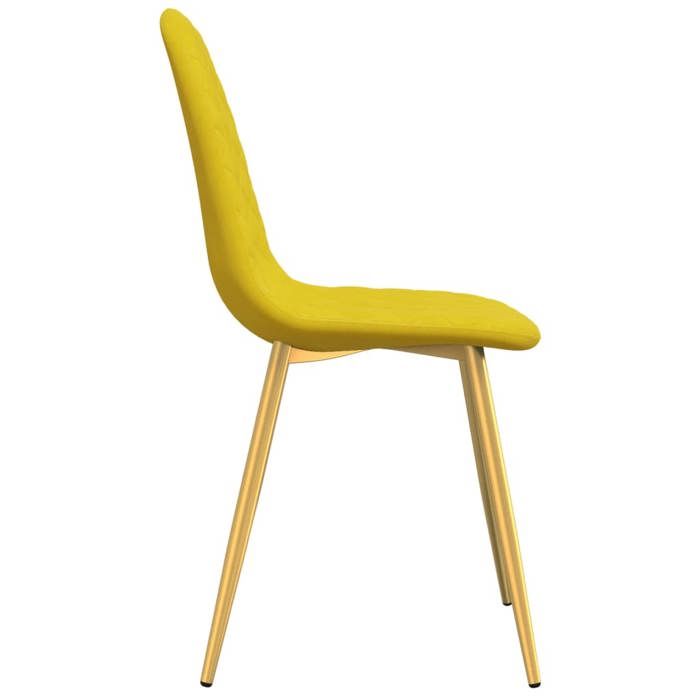 TOP 2026 Chaises à manger (lot de 2) - pour 2 personnes - contemporain - Jaune moutarde Velours - 45x53.5x83 cm ccc377