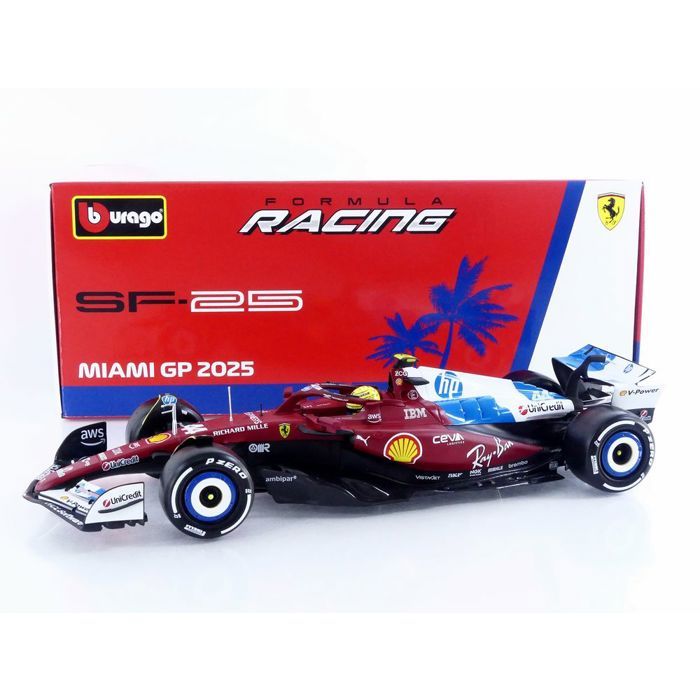 Bburago - Ferrari SF-25 F1 2025 #44 Hamilton - Échelle 1:43 - Réplique Diecast Officielle