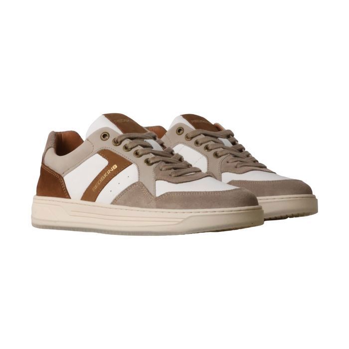 Basket Cuir Redskins Zenican - Beige/Blanc