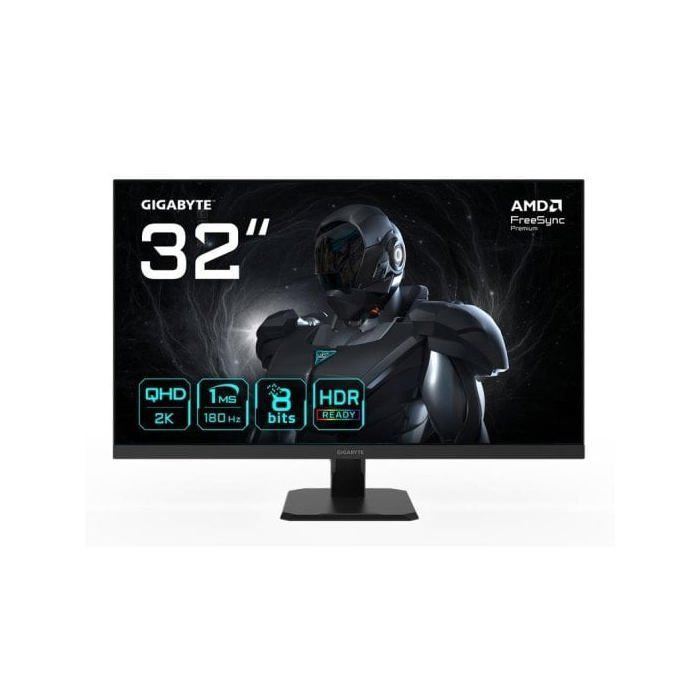 GIGABYTE GS32QA Moniteur de Jeu 32” QHD 2560 x 1440 180Hz 1ms 300 CDm² FreeSync Premium HDR Ready HDMI 2.0 DisplayPort 1.4 - vue 2