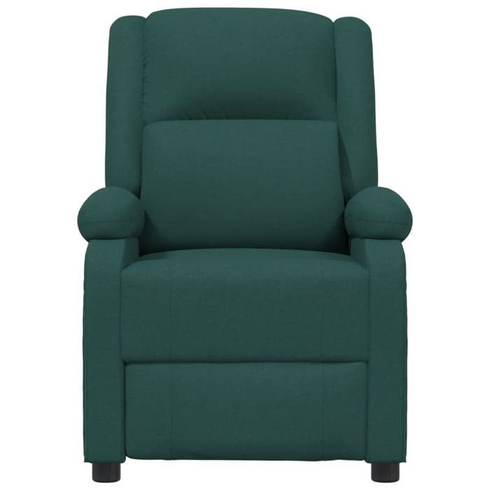 Confortable Fauteuil inclinable électrique pour adulte/enfant 1 place Vert foncé Tissu__23256