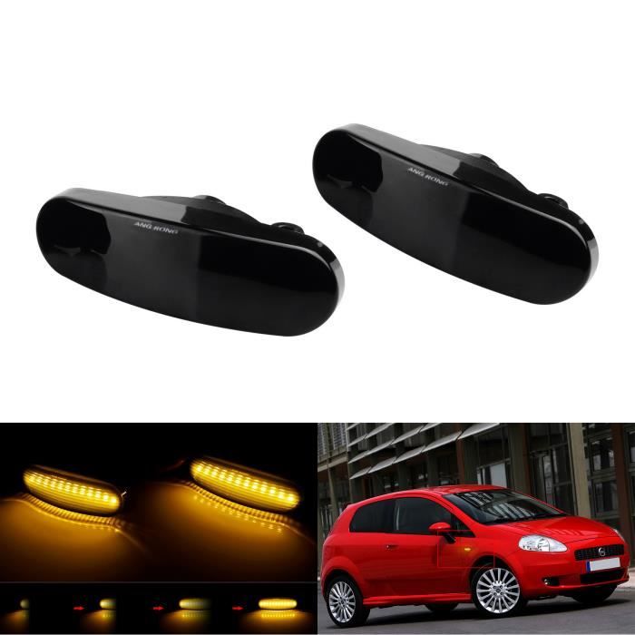 2x Dynamique LED Clignotant Répétiteur Pour Fiat Grande Punto Multipla Punto EVO Peugeot Bipper Citroen Nemo