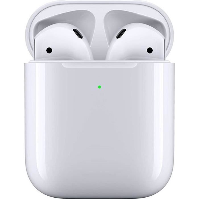 APPLE Écouteurs sans fil AirPods 2 - Boîtier de charge sans fil Blanc - Reconditionné Apple sur Cdiscount Seconde Vie