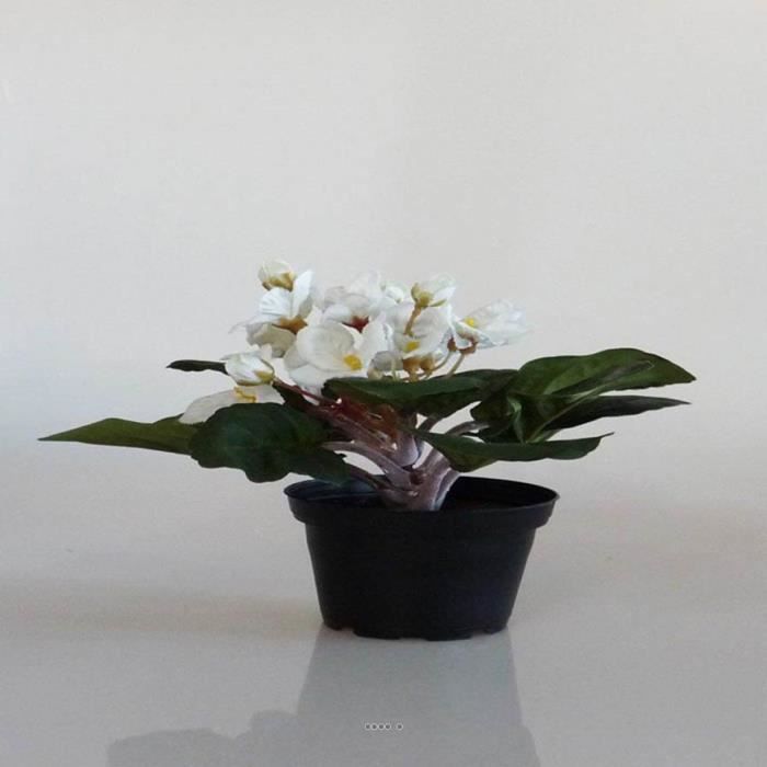 couleur Rosier artificiel en pot H 30 cm adorable et tres dense Crème Crème