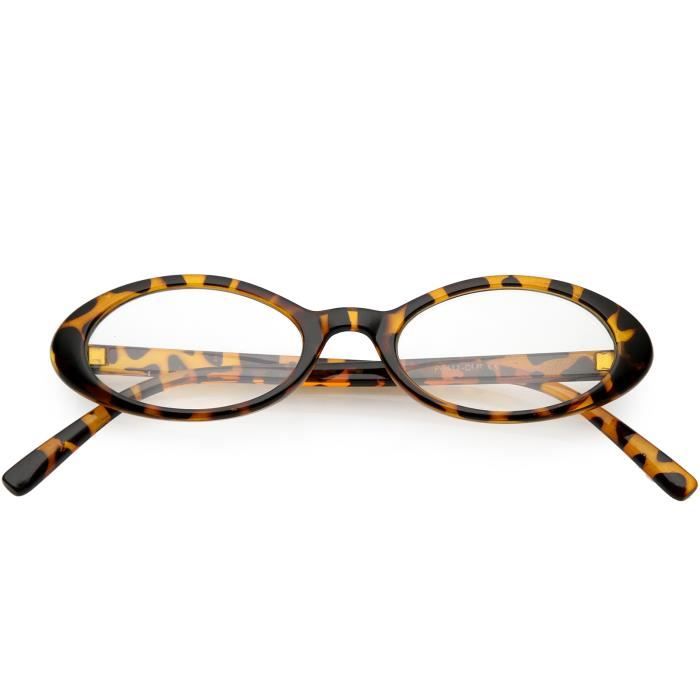 Lunettes De Soleil petites lunettes ovales pour femmes bras fins lentille claire 48mm ecaille tortue O4LQ1 Achat Vente lunettes de soleil Femme Adulte Cdiscount