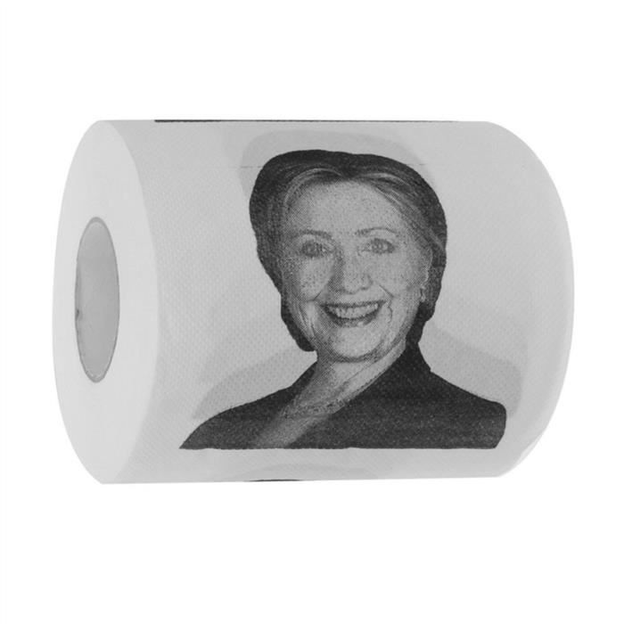 Téléchargement gratuit Images 10cm Hillary Clinton Papier Toilette Rouleau Nouveaute Parti dernière salutations