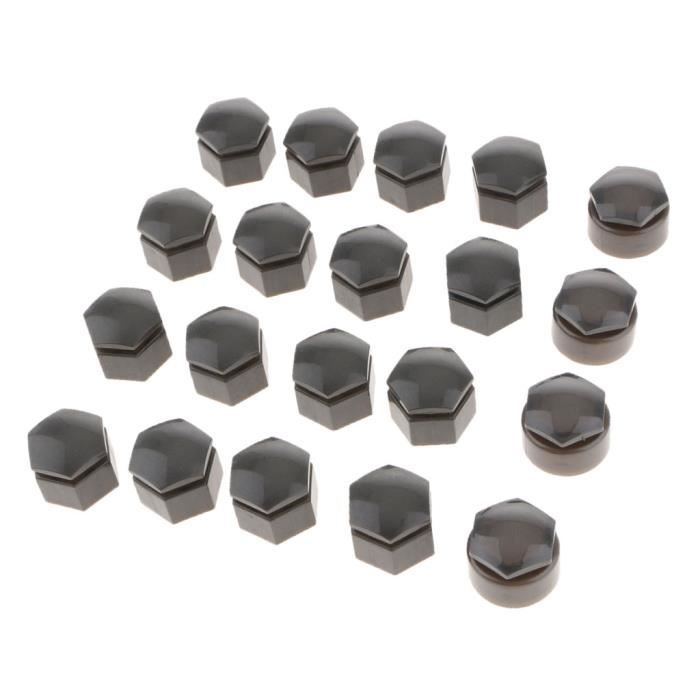 Size : 16 PCS boulon Cache-/écrous de roue cache-vis for moyeu automatique for Citroen C4 C5 C2 Peugeot 207 208 301 307 308 408 508 2008 3008 DS L-Yune