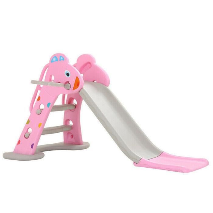 Toboggan pour bébés enfants 1 à 6 ans, Toboggan avec glisse 127 cm et