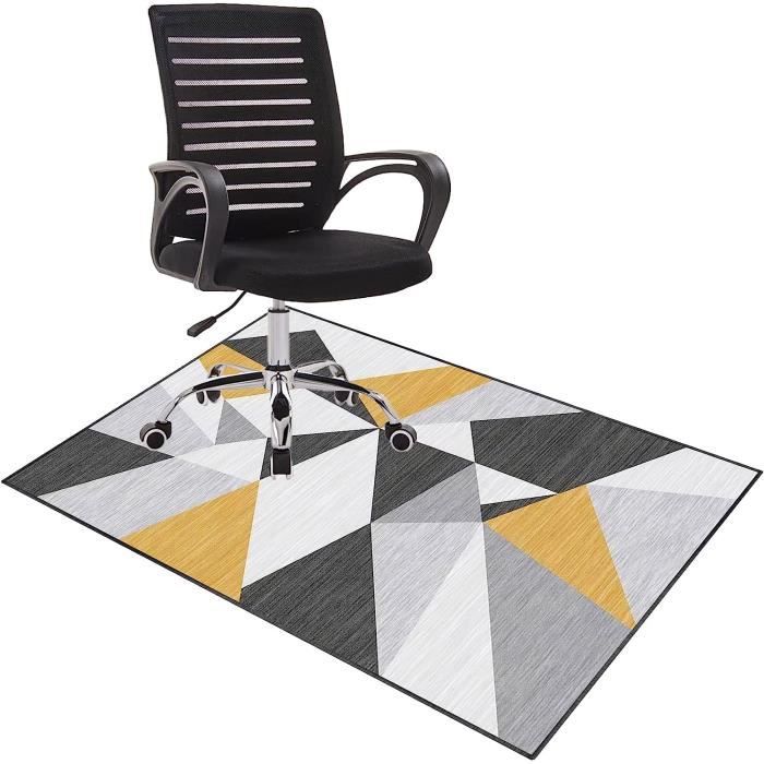 Odot Tapis De Sol Chaise Bureau & Gaming 90x90 Cm – Antidérapant Gris, Protège Parquet & Carrelage