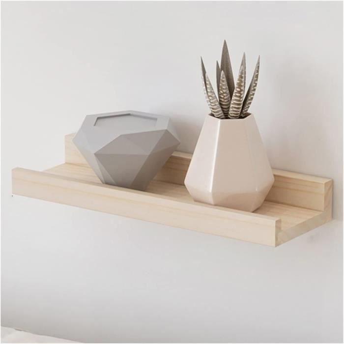 Etagère murale destructurée en bois de pin recyclé 2 niveaux - CHALET