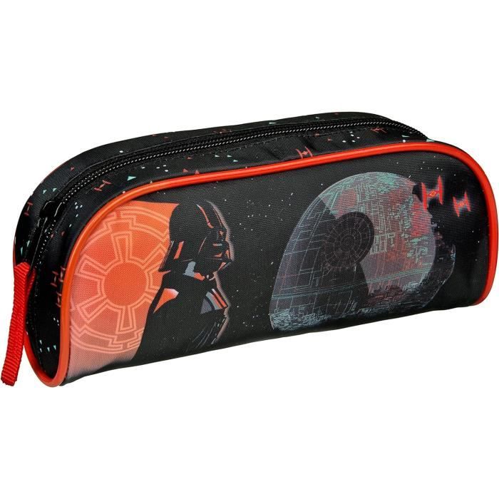 Trousse Scolaire The Mandalorian 'This Is The Way' - 26x12x15 Cm, Noire, Avec Poignée