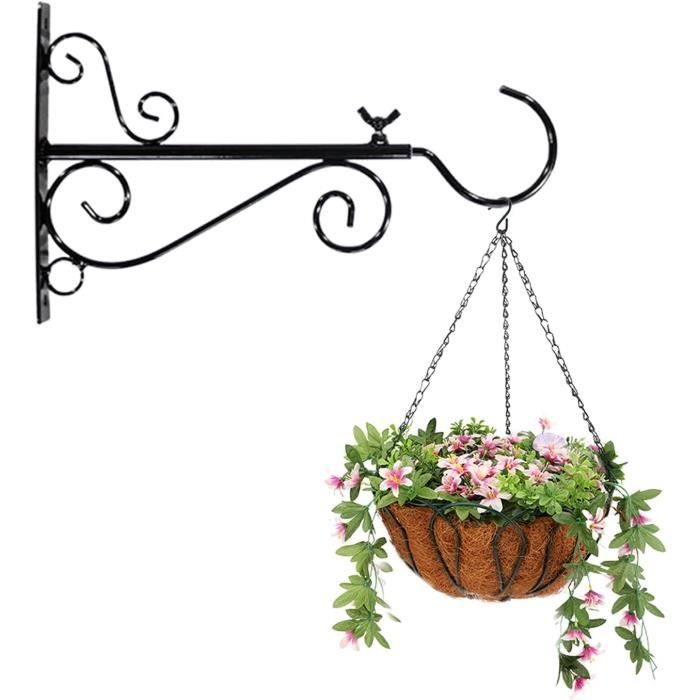 Supports De Suspension Métal – Lot De 2 Pour Paniers, Lanternes, Pots De Fleurs | Déco Intérieur/extérieur Rétro - 5