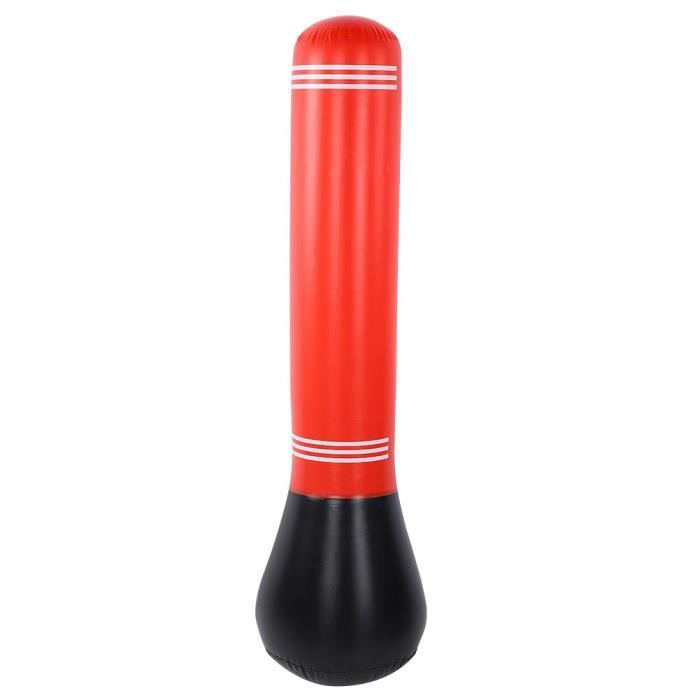 Sac De Boxe Gonflable 160 Cm – Sur Pied, Avec Pompe, Idéal Enfants Et Adultes Pour Entraînement Fun Et Anti-Stress