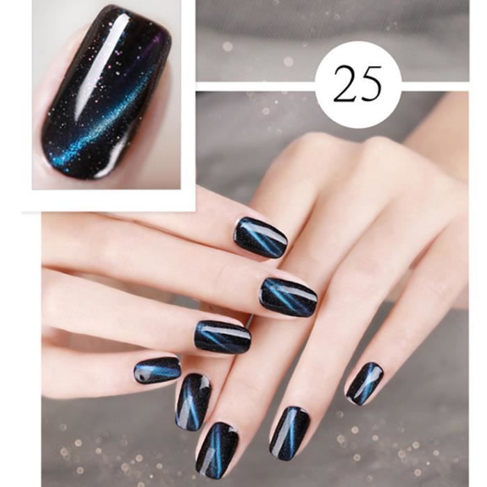 Cat Eye Gel Vernis à Ongles Ongle Noir Semi Set Led Uv Permanent Polish Gel Polish Sky4622