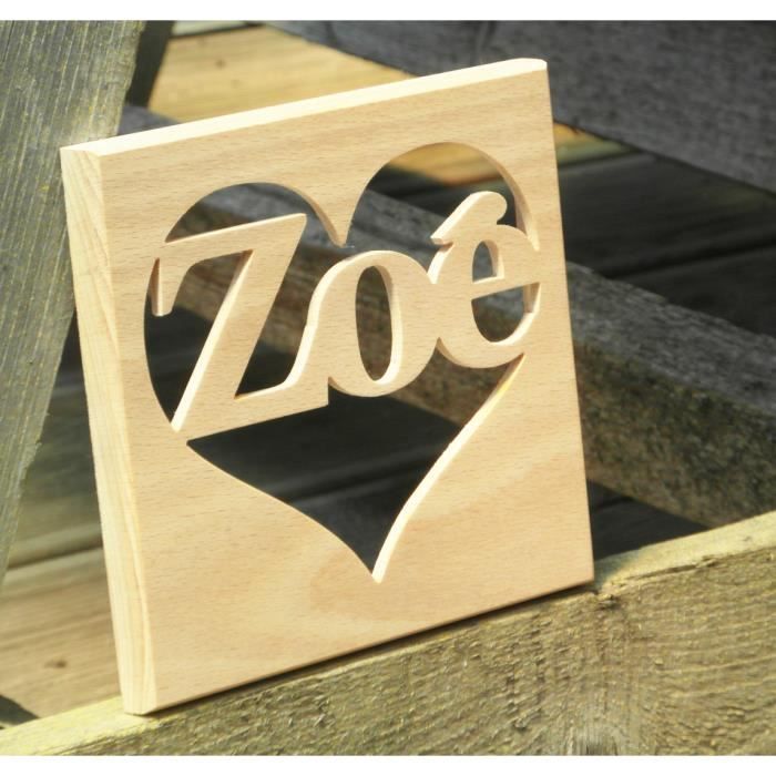 Prenom porte bois outlet