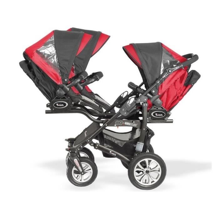Poussette Triple Trippy Rouge Cdiscount Puericulture Eveil bebe