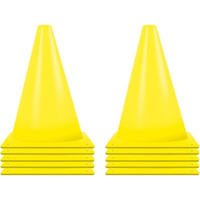 Toyvian Cônes de Football Multi-Fonction en PE pour Entraînement des Garçon et Filles, 8pcs Design Réaliste, pour Améliorer L'agilité Lors Coupe du Monde