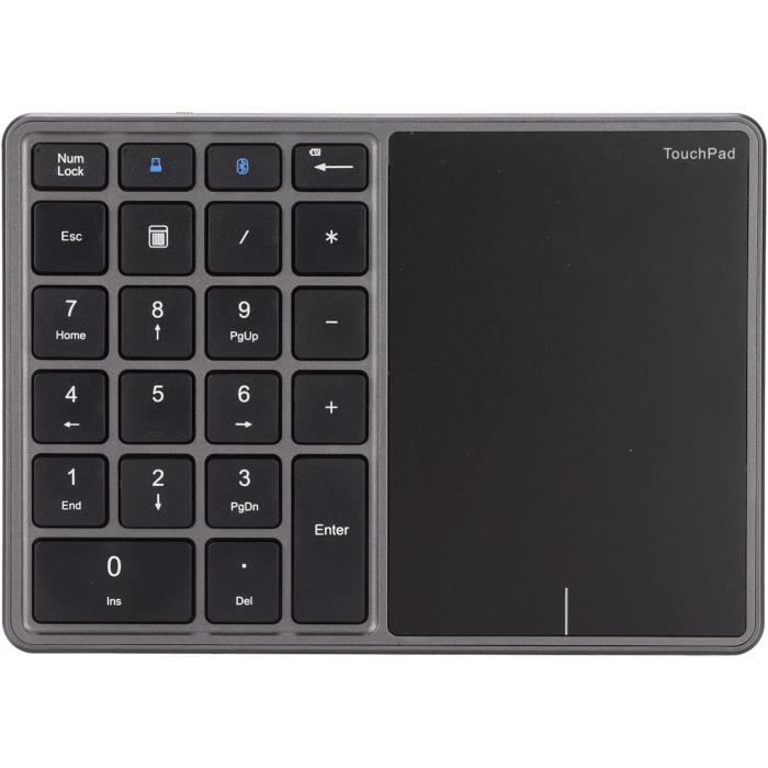 Pavé Numérique Sans Fil 2.4G – 18 Touches, Portable, Compatible PC Et Bureau