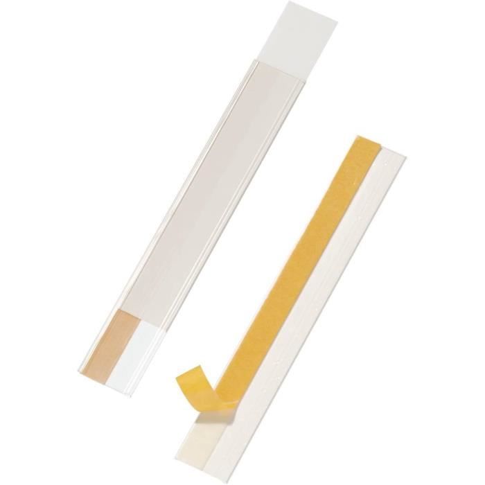 Porte-étiquettes Adhésifs Durable Scanfix - Lot De 5, 40mm, Semi-rigides, Pour étagères/bureau