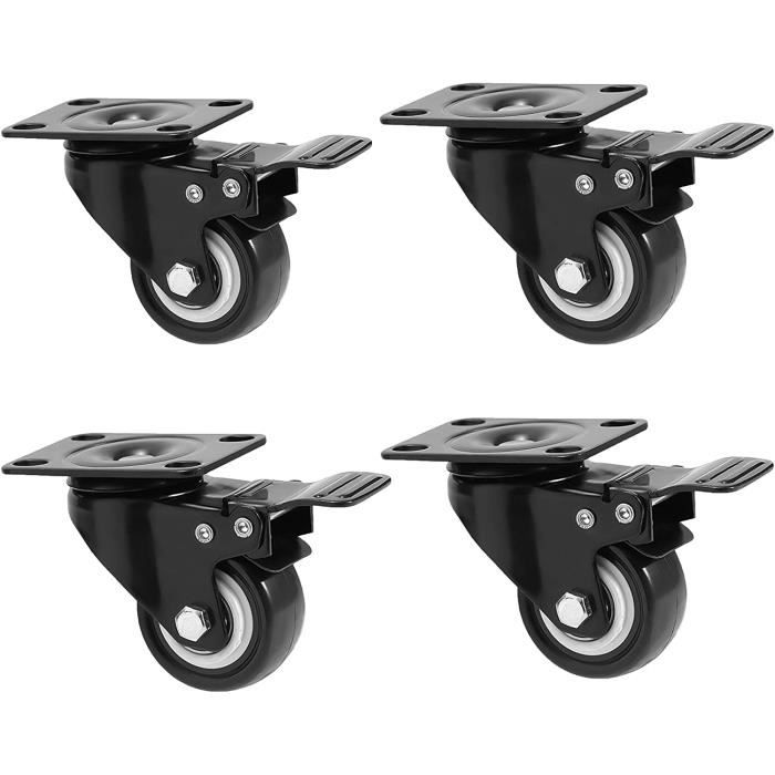 Lot de 16 roulettes de transport pour meubles - 400 kg - Pour meubles