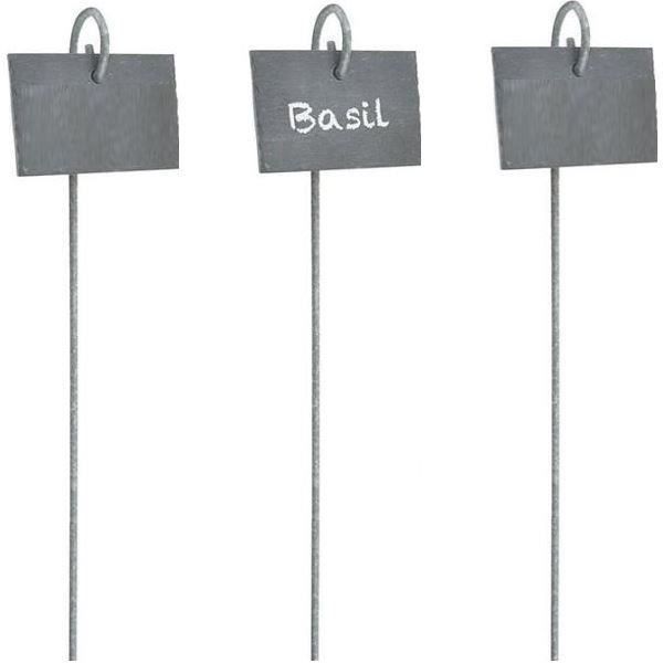 KINGLAKE 20pz 20X3CM Étiquettes Plantes En Ardoise Pour Plantes