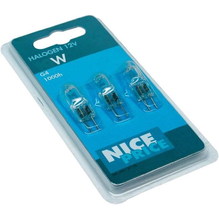 Pack 3 ampoules halogène Paulmann G4 10 W Cdiscount Maison