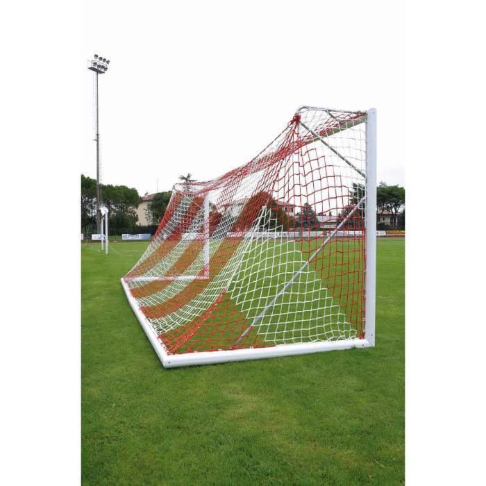 Filet de foot de 2 couleurs (7,5x2,5m) Lynx Sport - blanc/rouge - TU ...