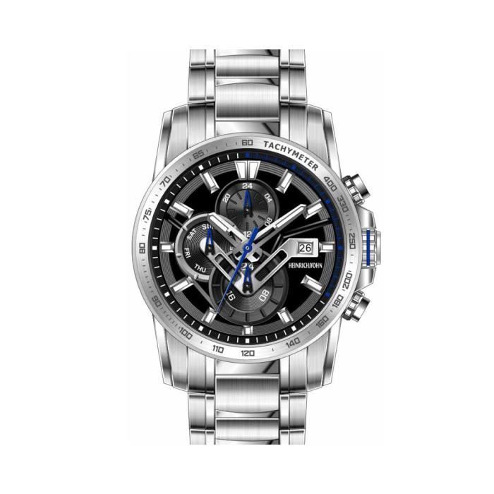 Montre Hommes - HEINRICHSSOHN - Cancun HS1013A - Mouvement à Quartz - Date et Weekday display - Tachymeter