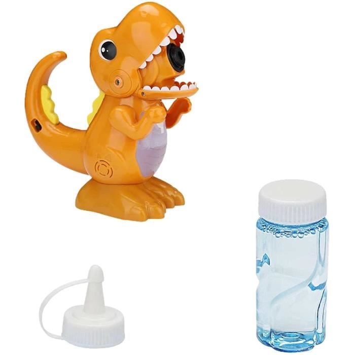 Machine à Bulles Dinosaure Pour Enfants - Jouet De Boxe Avec Lumière RGB, Poussoir, étanche - Cadeau Pour 3-4 Ans