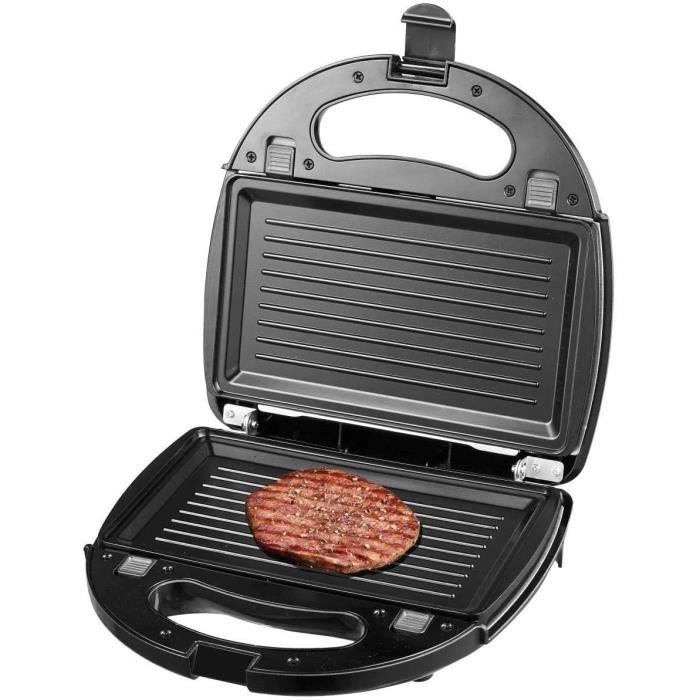 Machine /à sandwich 3-en-1 gaufrier multifonction chauffage plaque de cuisson /électrique machine /à steak machine /à petit d/éjeuner Panini