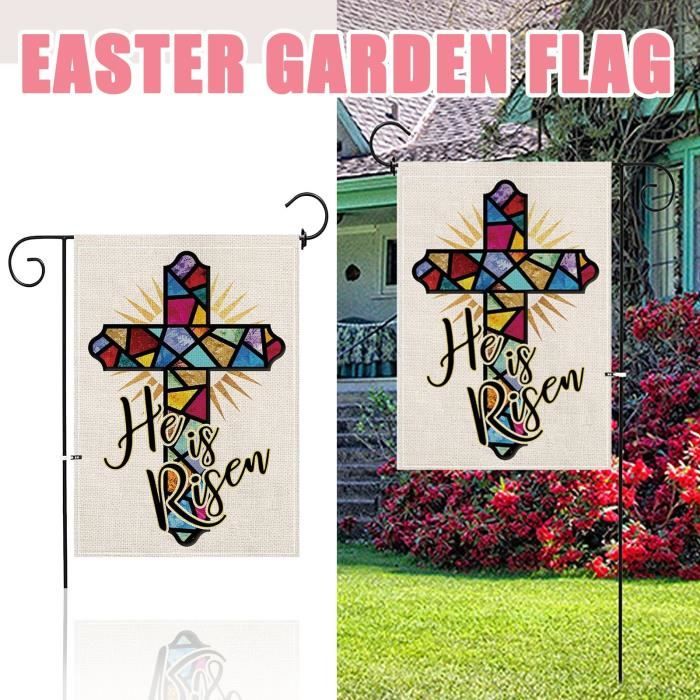 CROWNED BEAUTY St. Patrick's Day Gartenflagge – 30,5 X 45,7 Cm, Doppelseitig, Jute-Optik, Mit Kleeblättern, Für Draußen