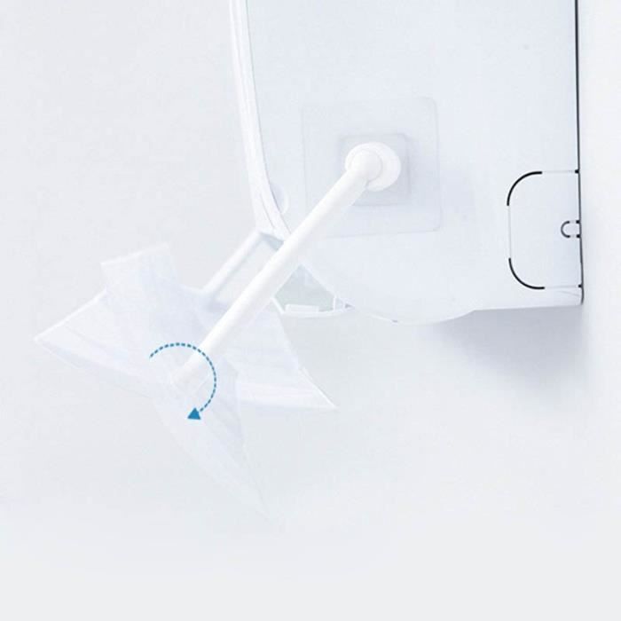 Déflecteur D'air Réglable Pour Climatiseur Mural – Anti-soufflage Direct, Taille 55 à 95 Cm – Installation Facile Sans Outil, En PET Transparent