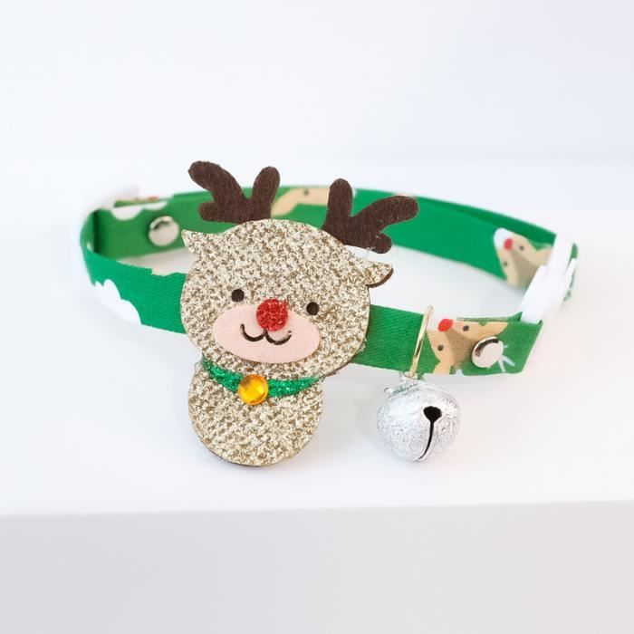 Collier de Noël pour chat avec noeud papillon - Secret Santa